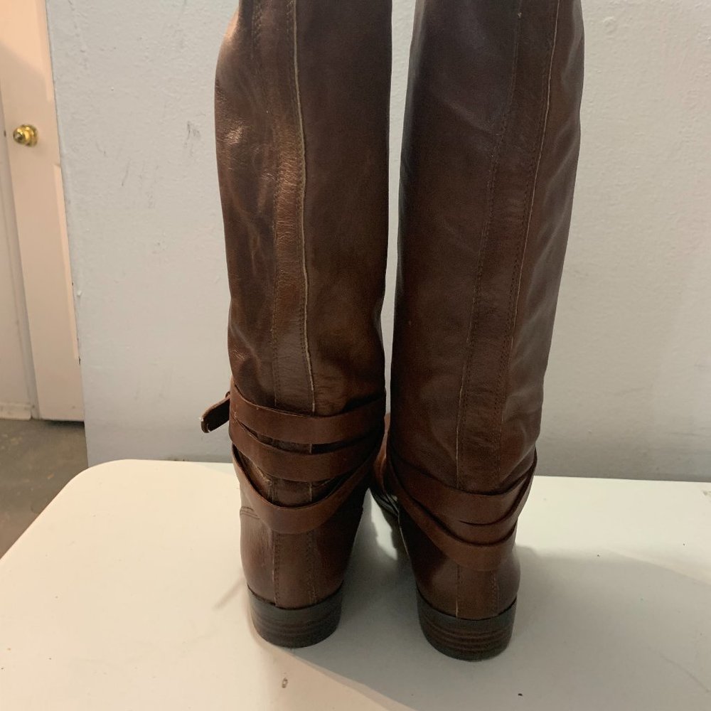 Dolce Vita Brown Leather High Boots Women's Size 7.5 - Picture 5 of 8